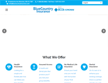 Tablet Screenshot of bluecountryinsurance.com